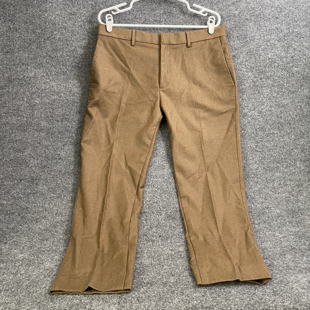 Banana Republic Fabbrica Alta Mens 33x34 Wool Dress Pants Tapered Fit Italy